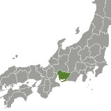 Map of Aichi, Japan
