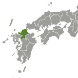 Map of Fukuoka, Japan