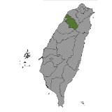 Map of Hsinchu (County), Taiwan