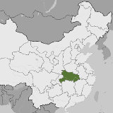 Map of Hubei, China