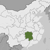 Map of Hunan, China