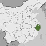 Map of Zhejiang, China