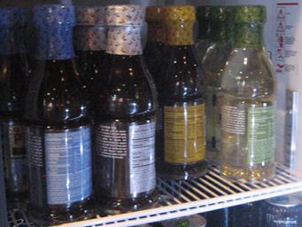 Bottled Teas in a Refridgerator Case