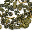 Green, Tightly Rolled Tea Leaves