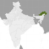 Map of Arunachal Pradesh, India