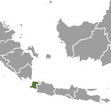 Map of Banten, Indonesia