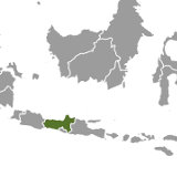 Map of Central Java,  Indonesia