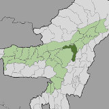 Map of Golaghat, Assam, India