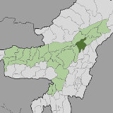 Map of Jorhat, Assam, India