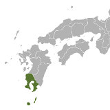 Map of Kagoshima, Japan