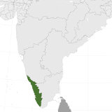Map of Kerala, India