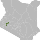Map of Kericho, Kenya