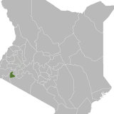 Map of Kisii, Kenya