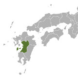 Map of Kumamoto, Japan