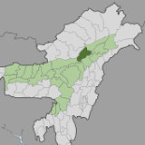 Map of Lakhimpur, Assam, India