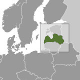 Map of Latvia