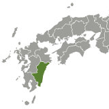 Map of Miyazaki, Japan