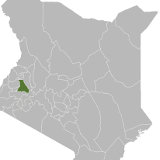 Map of Nandi, Kenya