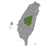 Map of Nantou, Taiwan