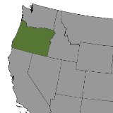 Map of Oregon, United States