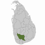 Map of Ratnapura, Sri Lanka