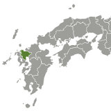 Map of Saga, Japan