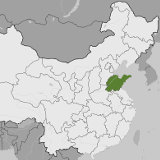 Map of Shandong, China