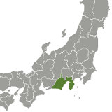 Map of Shizuoka, Japan