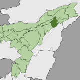 Map of Sivasagar, Assam, India