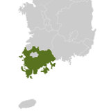 Map of South Jeolla, Korea