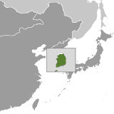 Map of South Korea