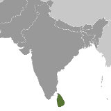 Map of Sri Lanka / Ceylon