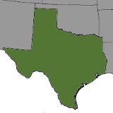 Map of Texas, United States