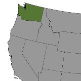 Map of Washington State, United States