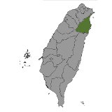 Map of Yilan, Taiwan