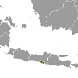 Map of Yogyakarta, Indonesia