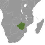 Map of Zimbabwe