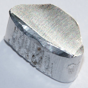 A chunk of aluminum