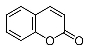 Molecular diagram of coumarin