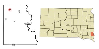 Map of Tea, SD's location in SD.