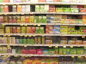 Boxes of Teabags on a Shelf