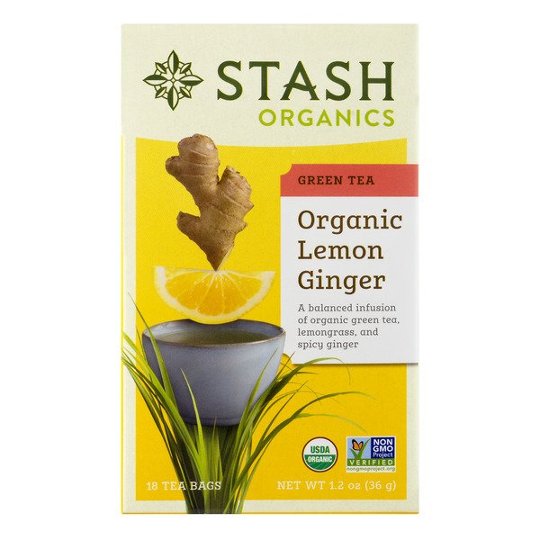 Photo Of Packaging Of Organic Lemon Ginger Green Tea From Stash Tea By photo-of-packaging-of-organic-lemon-ginger-green-tea-from-stash-tea-by