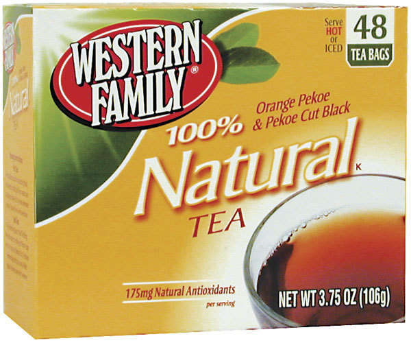 Orange Pekoe & Pekoe Cut Black Natural Tea - Western Family - Ratings
